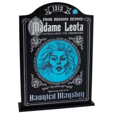 New Madame Leota Light Up Sign Halloween Decor Disney Haunted Mansion Tabletop