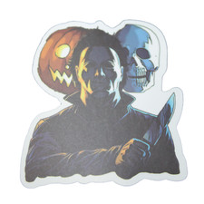 Halloween Michael Myers Pumpkin Skull Horror Movie Sticker