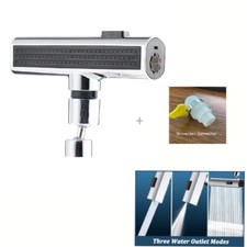 Waterfall Swivelling Kitchen Sink Faucet 360 Universal Multifunctional 4 Modes