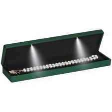 Long Chain Necklace Jewelry Gift Box Case with LED Light for Jewelry Display