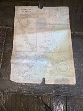 VINTAGE ADMIRALTY CHART LOWESTOFT TO HARWICH 1966 EDITION.