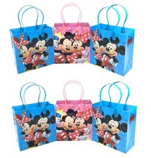 BORSE REGALO DISNEY TOPOLINO MINNIE MOUSE BOMBONIERE FESTA SACCHETTI REGALO 12 pezzi