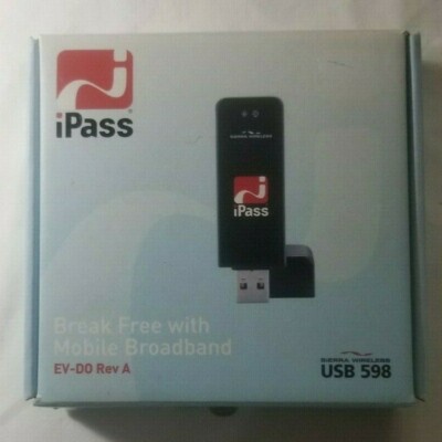 Sierra Wireless USB 598 iPass EV-D0 Rev A Broadband USB Modem, Network ...