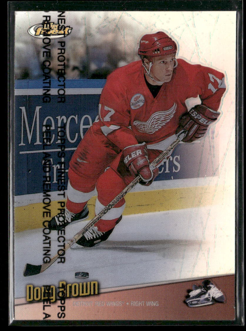 Doug Brown 1998-99 Finest Refractors #10 - Detroit Red Wings
