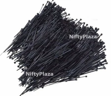 NiftyPlaza 4 Inch Cable Ties - 1000 Pack - UV Weather Resistant 18 lbs Zip Ties