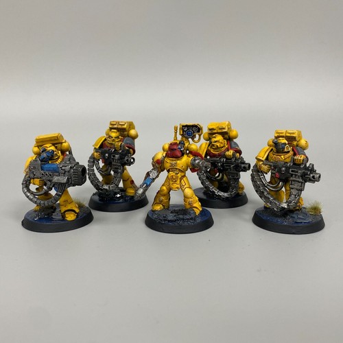 IMPERIAL FISTS ARMY PAINTED SPACE MARINES ADEPTUS ASTARTES WARHAMMER 40,000 40K - Picture 19 of 24