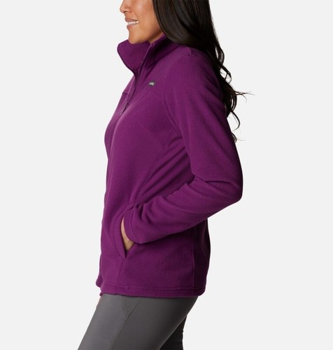 Full Zip Fleece Jacket Plum Size 