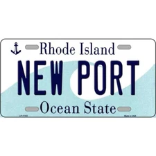 New Port Rhode Island State Metal Novelty License Plate Car Auto and Truck
