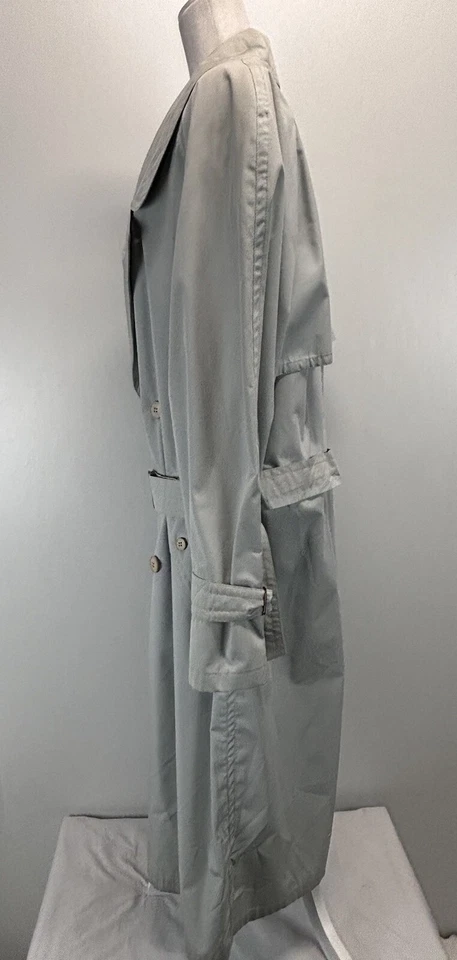 De Colección Para Mujer Emilio Pucci Trench Coat Chaqueta Grande Cinturón Doble Pecho  Foto 2 de 4