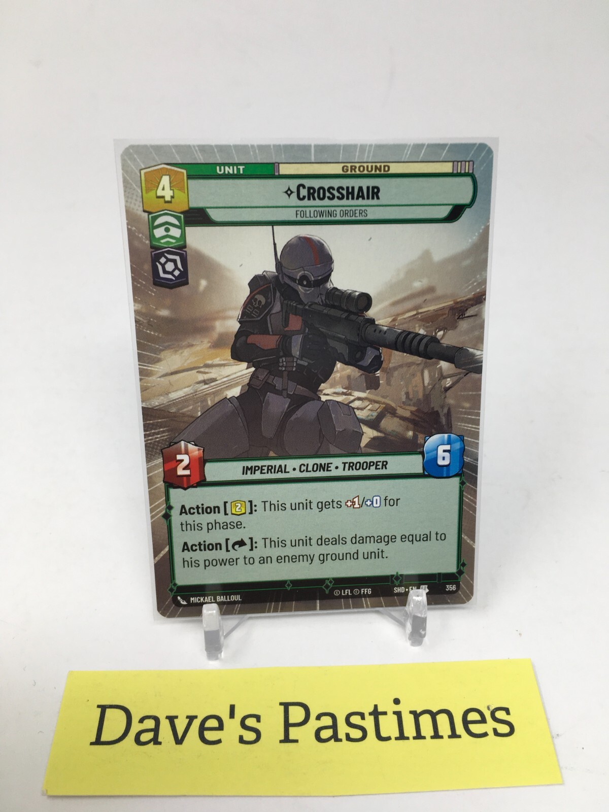 Crosshair 356 Hyperspace Shadows of the Galaxy SHD Star Wars SWU J4