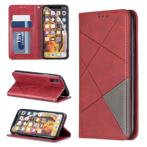 Leather Magnetic Wallet Flip Cover Case For iPhone 11 12 13 14 15 16 Pro Max XR - Picture 15 of 16