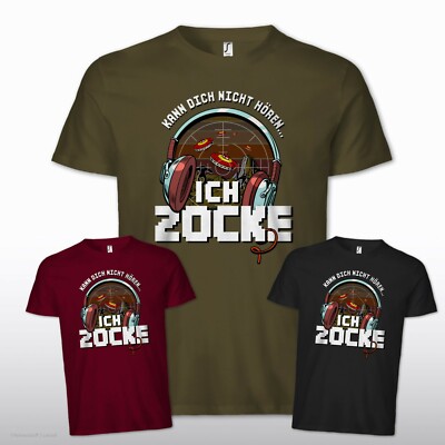 Kann Dich Nicht Hören - Ich Zocke Zocker Retro Gamer Geek Fun Nerd Kult T-Shirt