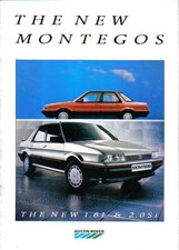 Austin Montego 1.6L & 2.0Si original UK Sales Brochure 1986 Pub. No. 3882