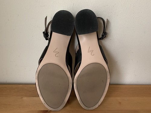 Naturalizer 27 Edit DELLA Women Sz 9M Slingback Sandals Black Leather shoes - Picture 12 of 12