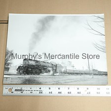 Union Pacific 3960 4-6-6-4 Steam Train Locomotive in Yard 8x11in Vintage Photo