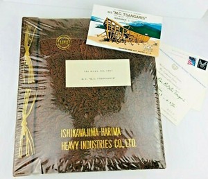 MG Tsangaris Merchant Ship 1968 Photo Album Ishikawajima Harima Aioi Shipyard