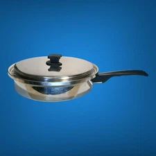 Inkor 11” Skillet/Fry Pan, 5-ply Multi-core Stainless Steel With Lid, USA Read