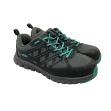 AGGRESSOR Women's Steel Toe Steel Plate Safety Work Shoe 1501 Grey/Black 9M