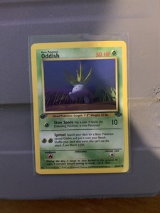 1st Edition Oddish 58/64 Jungle Set - Common Pokemon Card ...