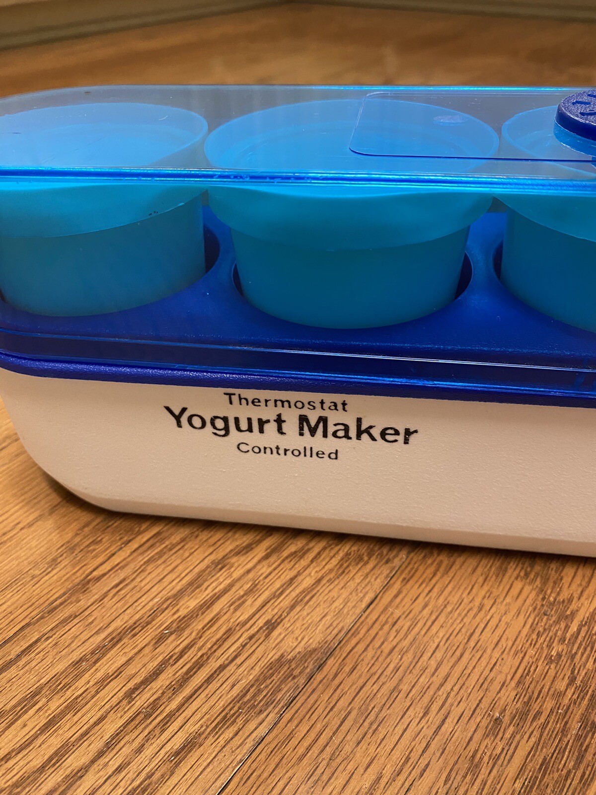 Salton Cosmopolitan Yogurt Maker Milk Glass Cups Model YM4 Thermostat