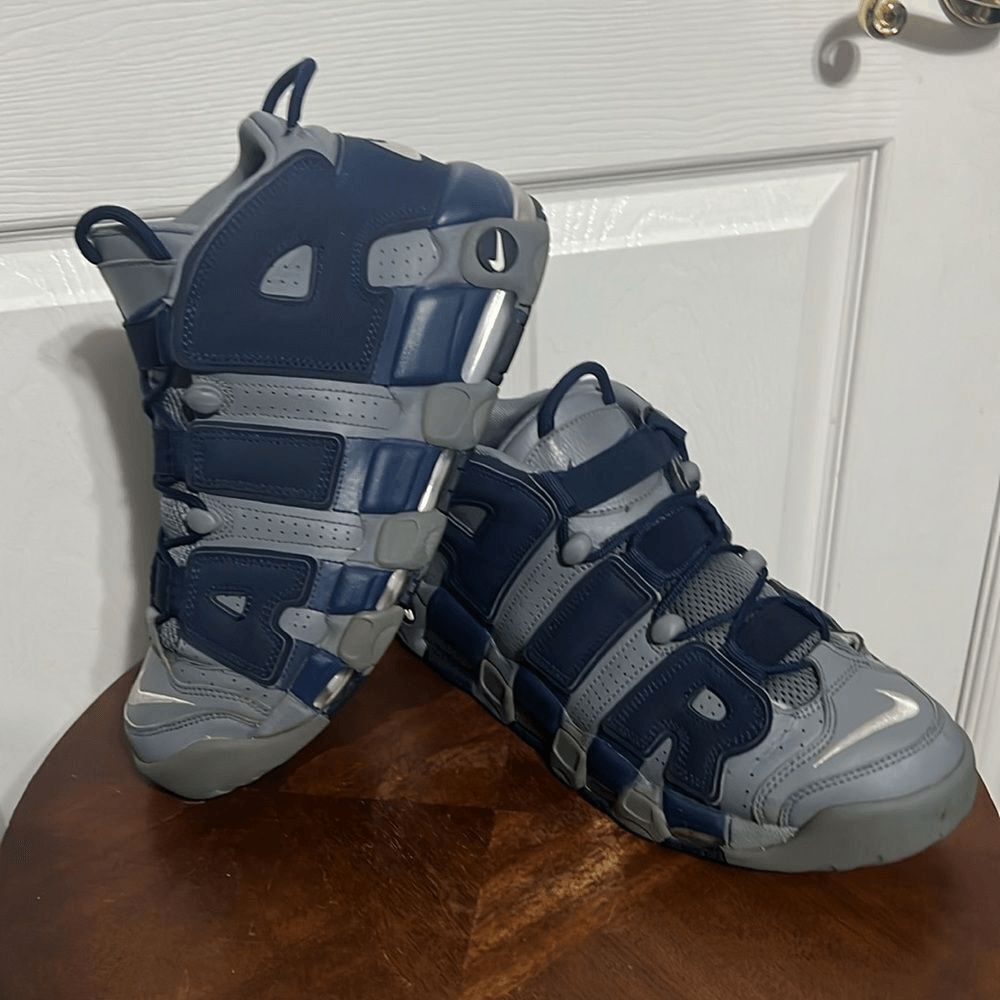 nike air more uptempo cool grey midnight navy