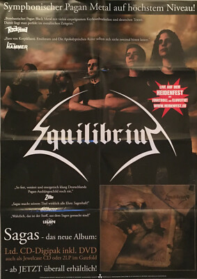 EQUILIBRIUM - Sagas - Promo Poster gefaltet / folded - Sammlerstück