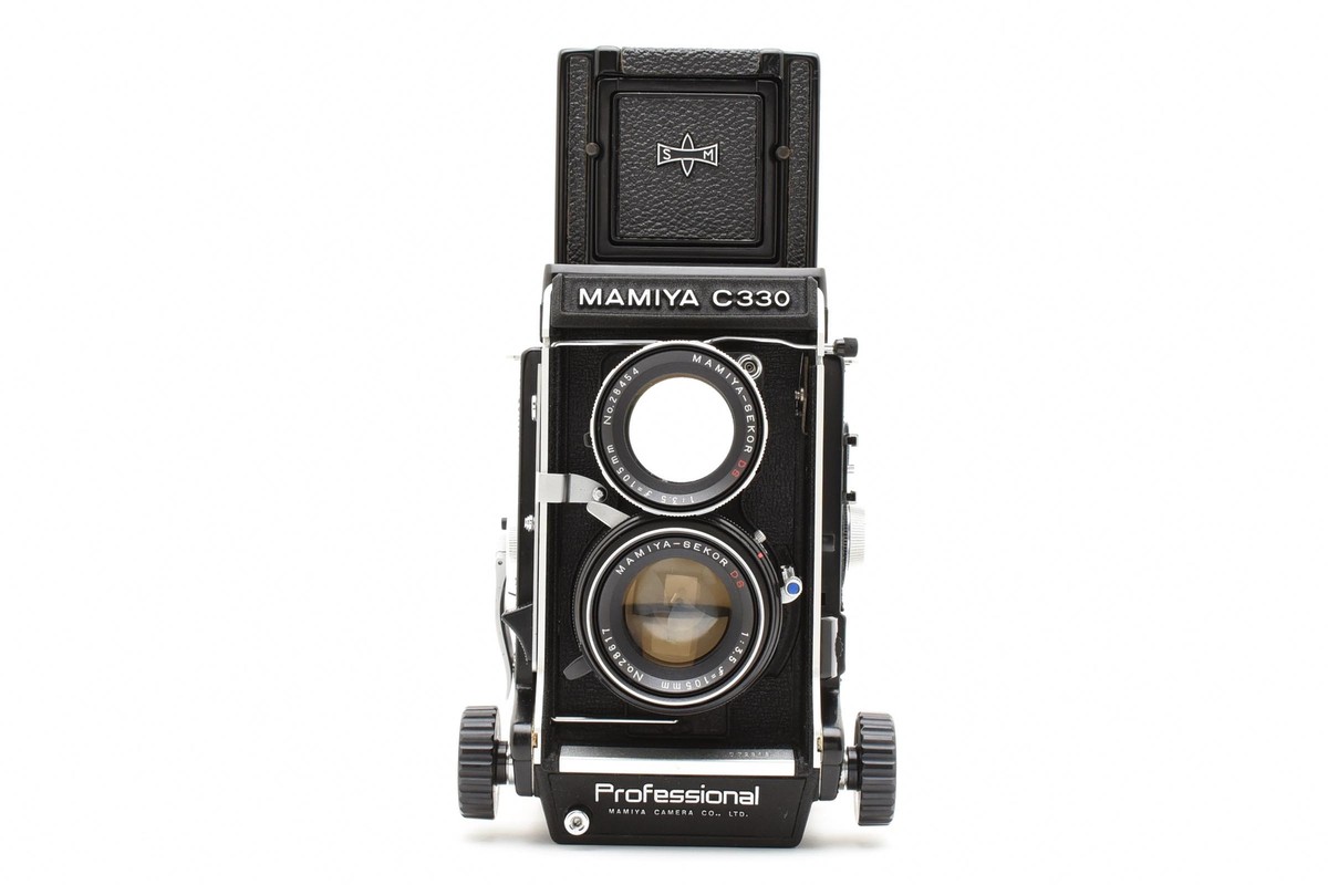 マミヤ Mamiya C330 Pro + Sekor 55mm F3.5 MINT-】Mamiya C330 Pro TLR Film Camera Sekor 105mm F3.5 Blue