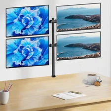 Multi Monitor Mount Gaming Pc Vertical Desktop Computer Stand Rack Screen Quad