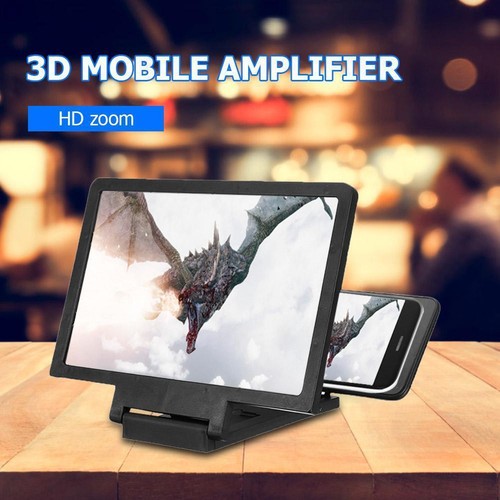 3D Phone Screen Magnifier HD Foldable 5.5 inch Bracket Amplifier (Black) - Zdjęcie 7 z 10