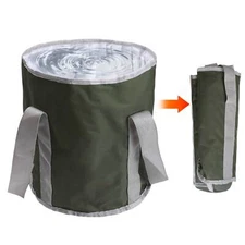15L Collapsible Folding Bucket Water Container Carry Bag Outdoor Camping Fishing