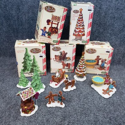 Lemax Sugar 'N Spice Lot Christmas Candy Village Gingerbread Nativity & Others