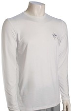 Guy Harvey Scribble Marlin LS Surf Shirt - Bright White - New