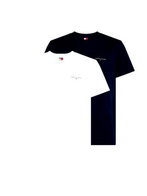 Tommy Jeans / Hilfiger  Shirt T-Shirt Hemd  2er Pack  Black / White Gr. L-2XL