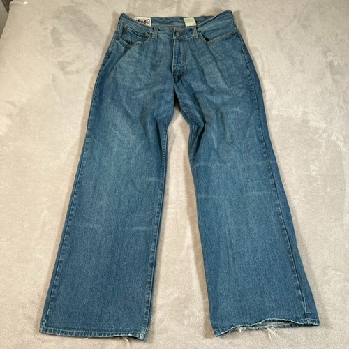 Y2K Abercrombie Fitch Original 5 Pocket Extra Heavy Ounce Baggy Pants Mens 34x31