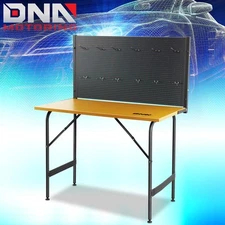 330 LBs 46'' for Hanging Gadgets Flexible Pegboard With Hooks Work Table Bench