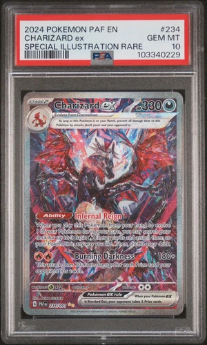2024 Pokemon Paf EN-Paldean Fates Charizard EX SIR PSA 10 #234