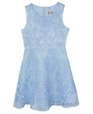 Rare Editions Girls Embroidered Special Occasion Dress Size 7 Blue Sleeveless