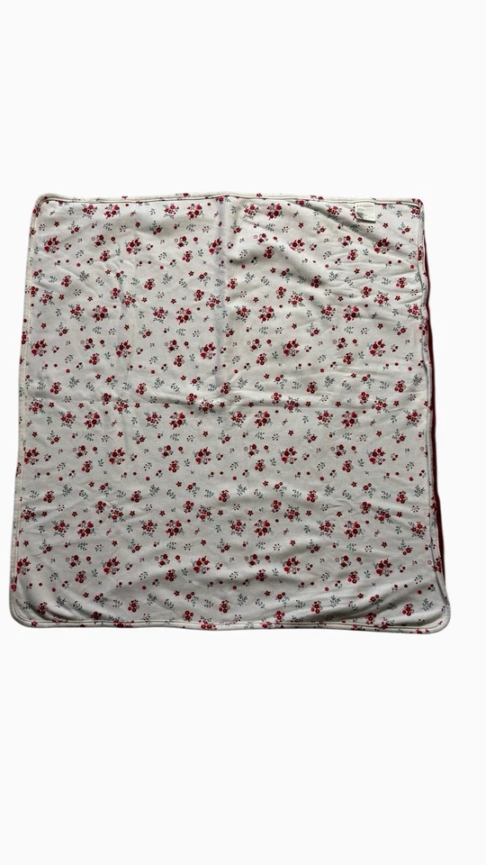 Manta bebé First Impressions color rojo crema floral terciopelo algodón Foto 2 de 4