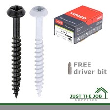 TIMCO Rainwater Screws | Low Profile Pan, Multiple Sizes for Gutters & Downpipes