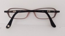 Juicy Couture Eyeglasses Frame Only Rectangle Tortoise Brown Pink Star Rhineston
