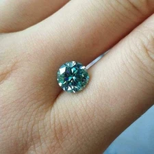 4 CT Natural Green Diamond - Round Cut 10.50mm VVS1 D Color Certified Stone.