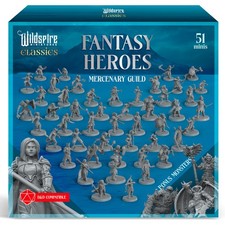 Classic Heroes - Mercenary Guild - 51 Paintable Characters for DND Miniatures...