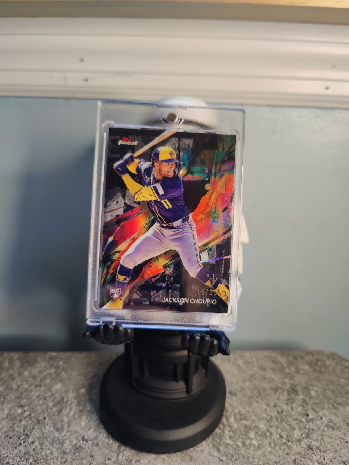 2024 Topps Finest - Common Jackson Chourio #11 (RC) - Black Refractor /20 🔥