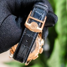 IWC Portuguese Perpetual Calendar 18K Rose Gold Blue Dial 45mm Leather - IW39720 10