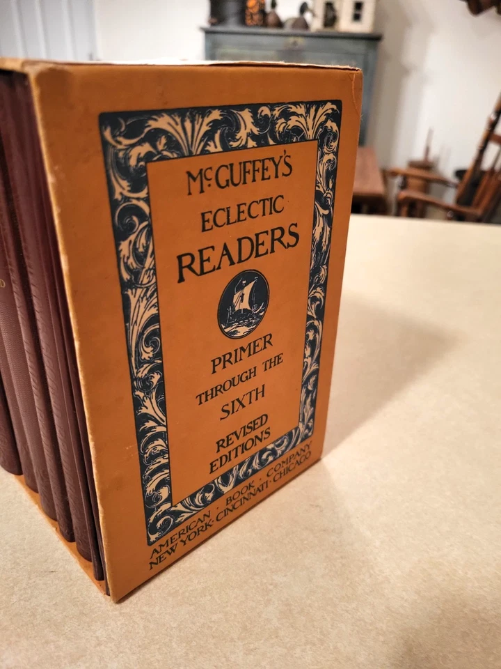 McGUFFEY'S ECLECTIC READERS PRIMER THRO SIXTH REVISED EDITIONS SET W/ORG. BOX - Image 2 of 4
