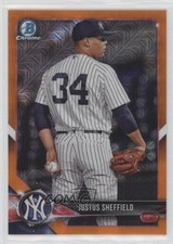 2018 Bowman Mega Box Orange Mojo Refractor 2/25 Justus Sheffield #BCP69 12i0