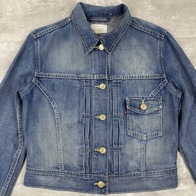 vintage LEVIS Type 1 style denim jacket Womens M trucker cropped