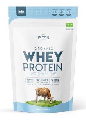 Bio Whey Protein Pulver 400g - Gras gefüttert Geschmacksneutral 