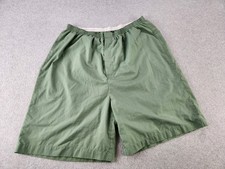 Vintage Cotton Poly Blend Pajama Bottoms Shorts Lightweight Green PJs Mens Large