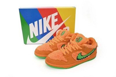 Nike CJ5378-800 GratefulDead x Nike SB Dunk Low ProQS  Orange Bear Free Shipping